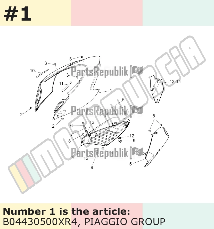 Heckverkleidung, rot, Suffix: XR4_rot fluo