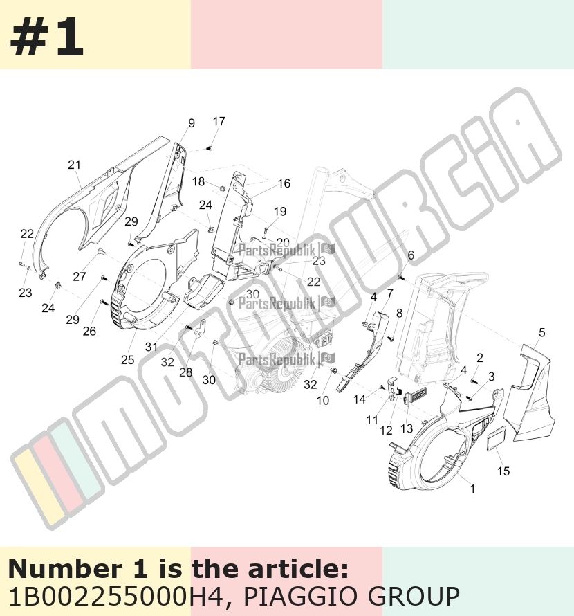 Abdeckung, links, silber, Suffix: H4_grau matt 760/B