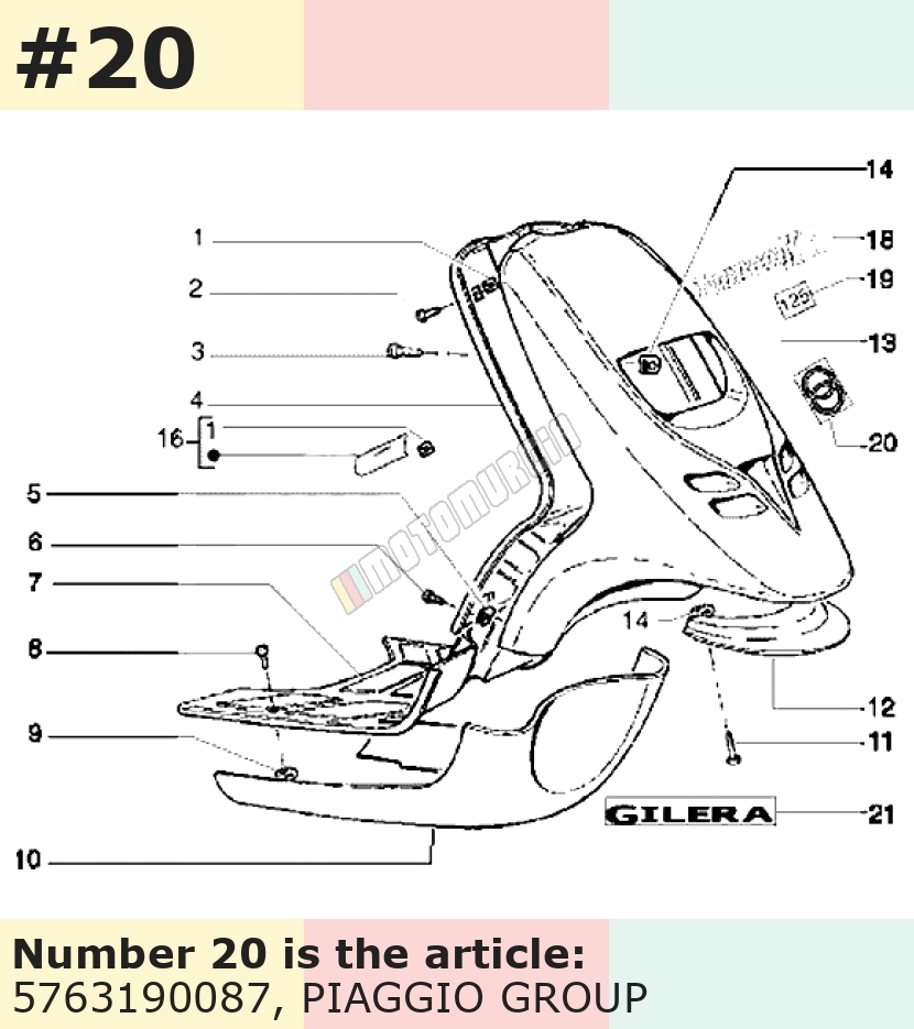 Emblem, Motiv: Gilera