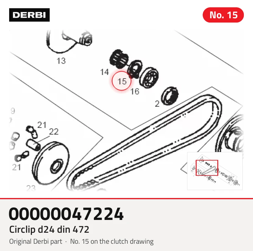 Circlips d24 din 472