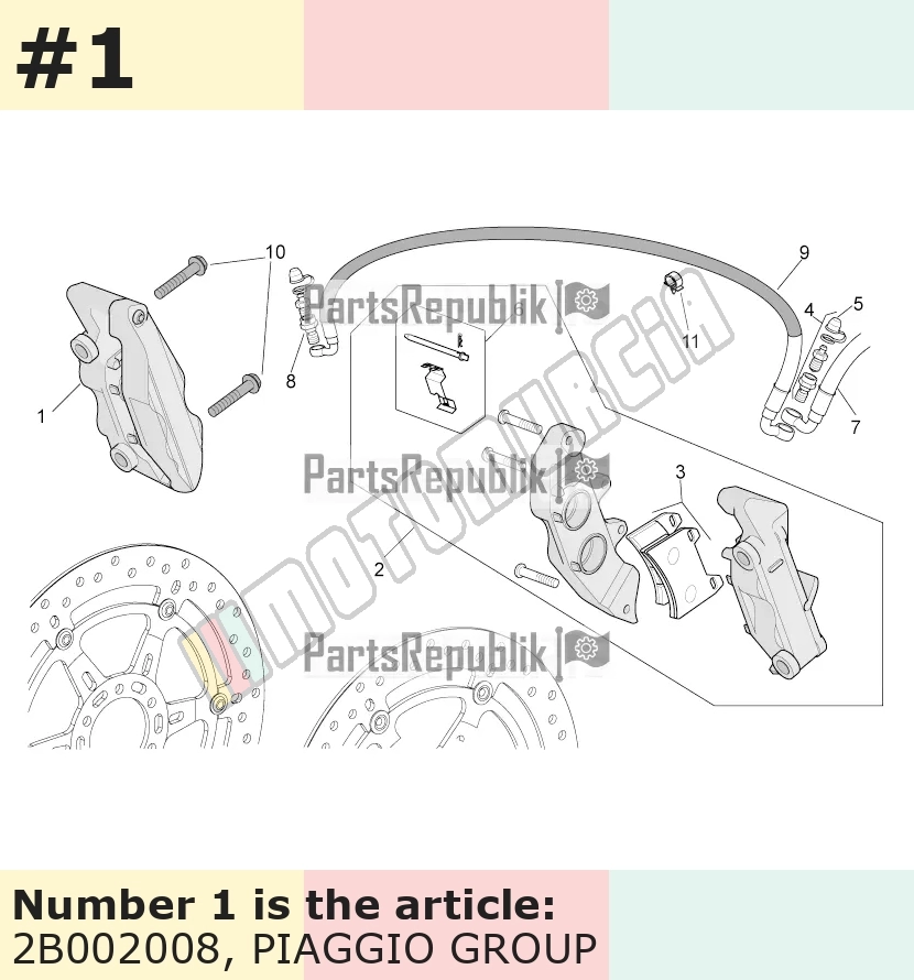Brake Caliper front, right