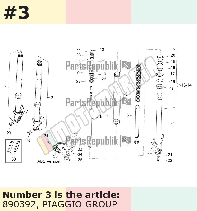 Tube de fourche