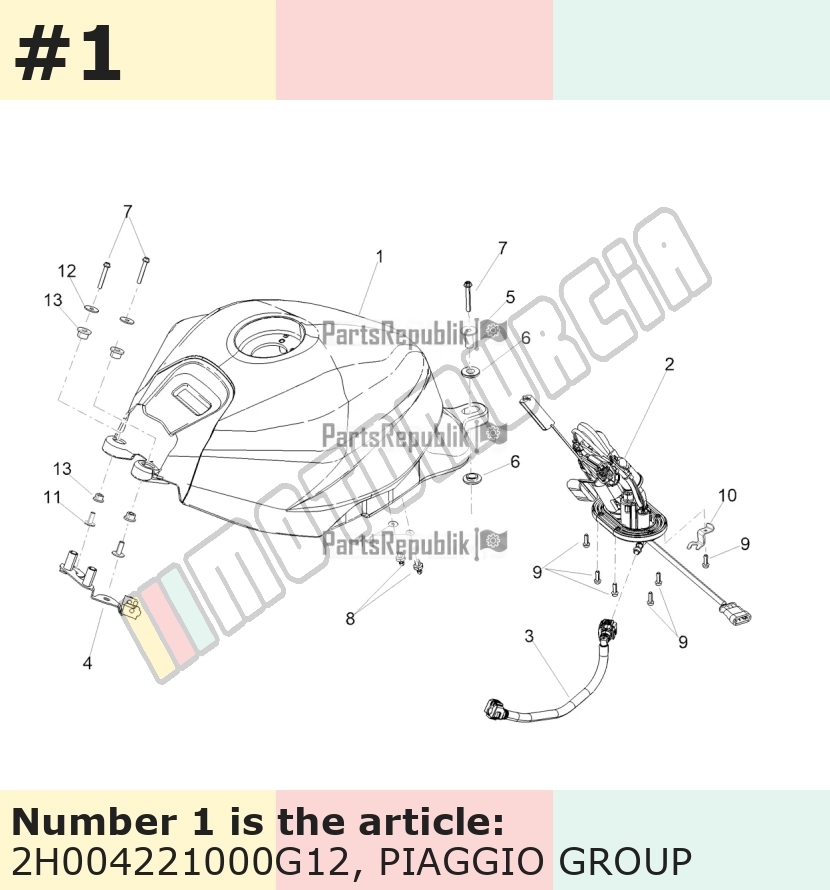 Benzintank grau, Suffix: G12_Iridium Grey, mit Dekor