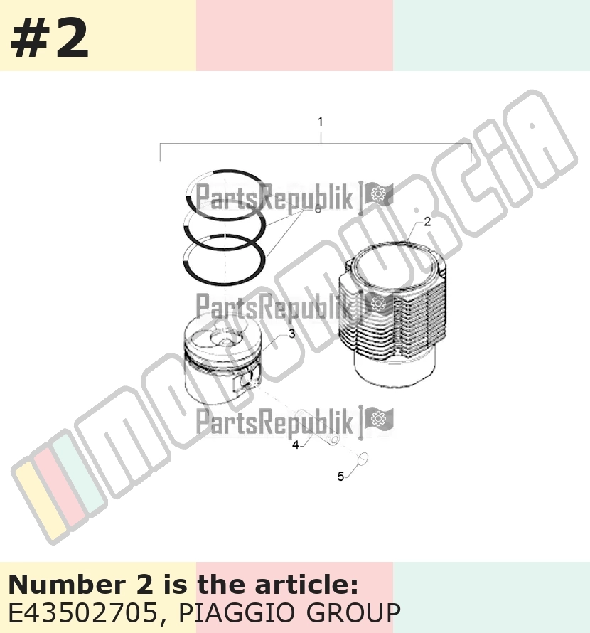 Cylindre cat. A, sans piston