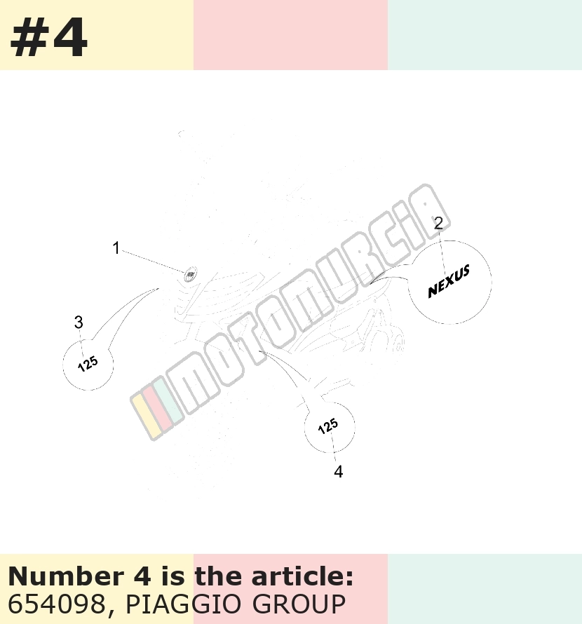 Dekor, Motiv: 125, links
