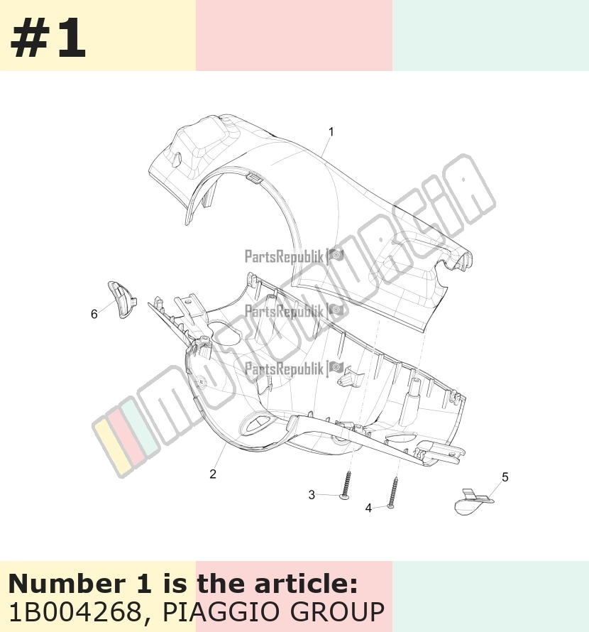 Handlebar Fairing, top, primed