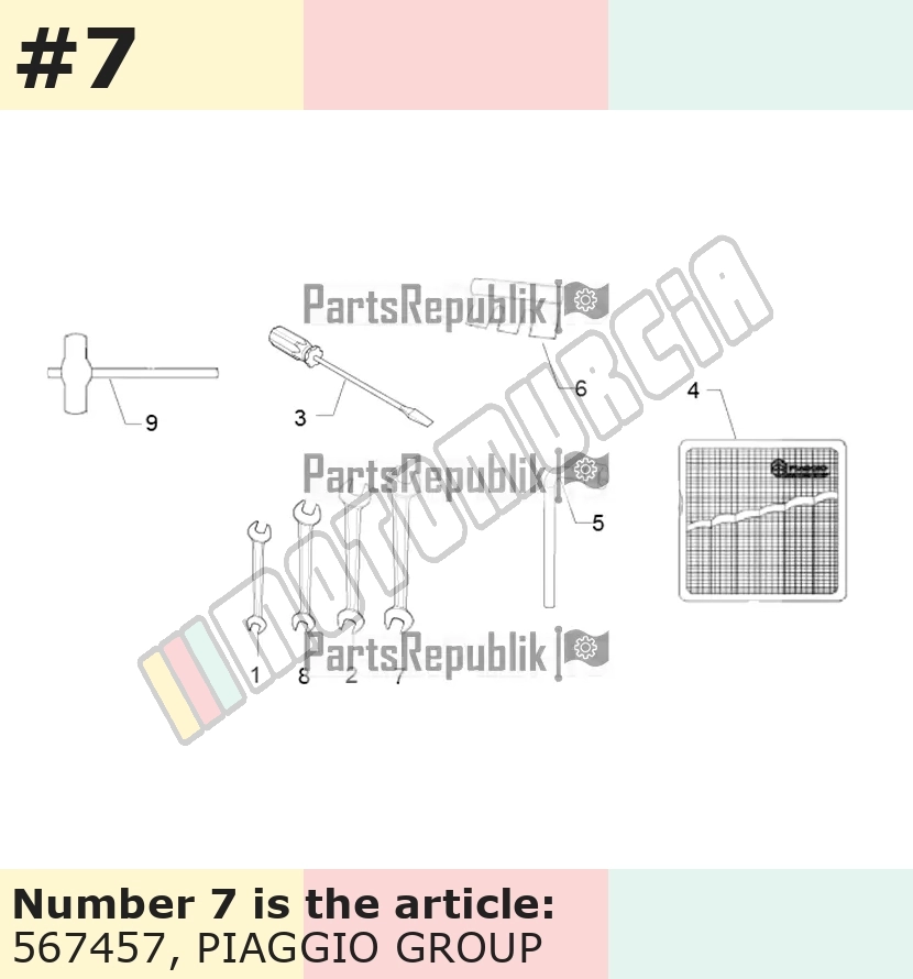 Clé plate, Taille: 17/19