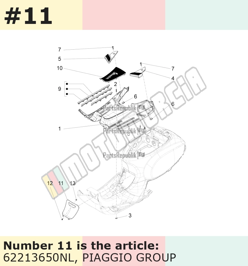 Trappe d'inspection, noir, Suffixe et code couleur Piaggio: NL_noir mat abisso 85/B