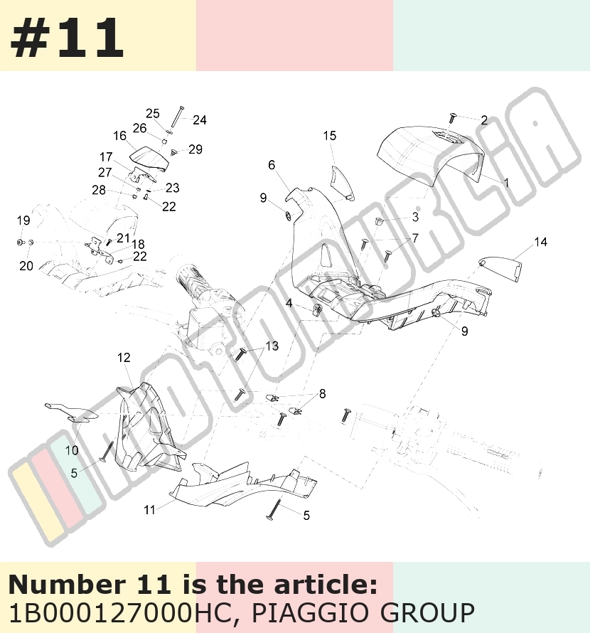 Lenkerverkleidung, silber, Suffix: HC_grau matt opaco 773/B