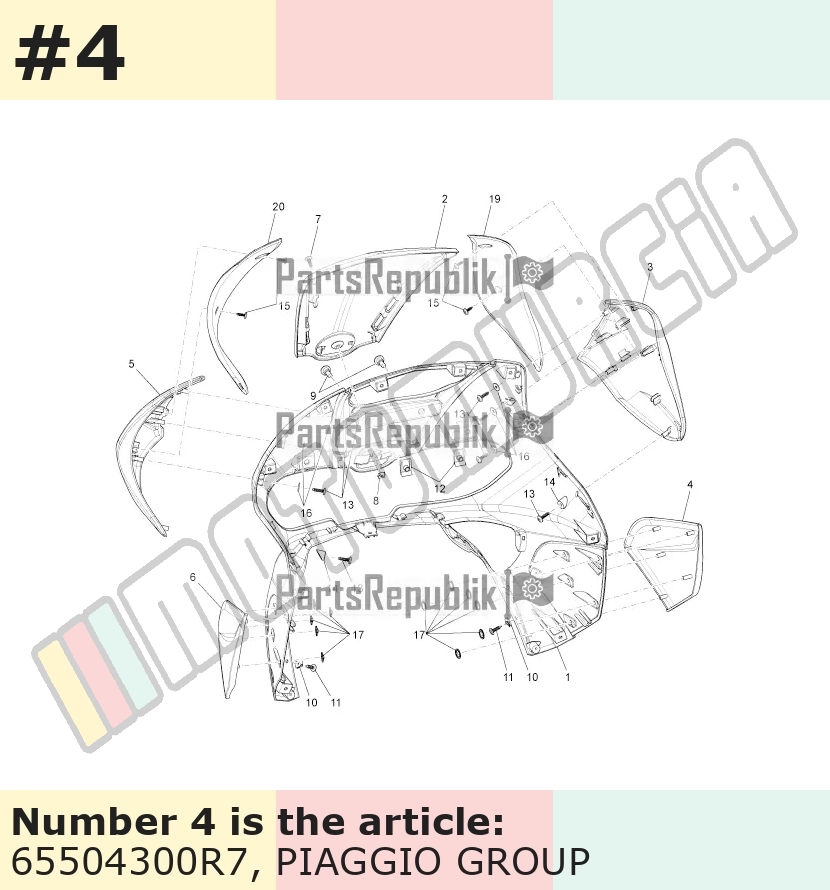 Abdeckung, rechts, rot, Suffix: R7_rot dragon / passione / 894