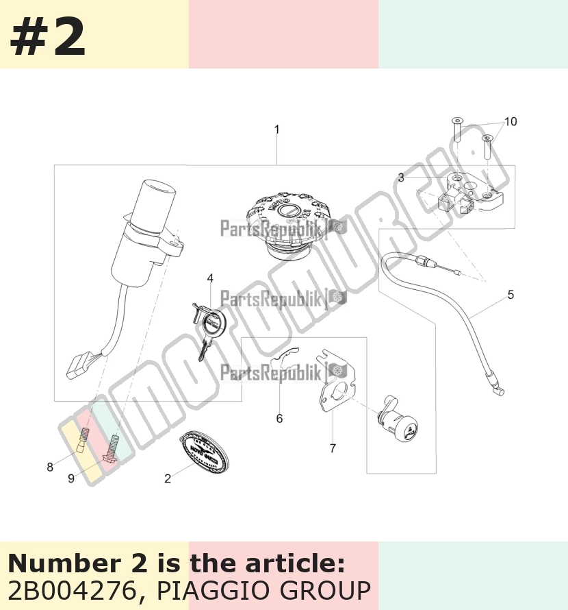 Moto Guzzi sleutelhanger PVC