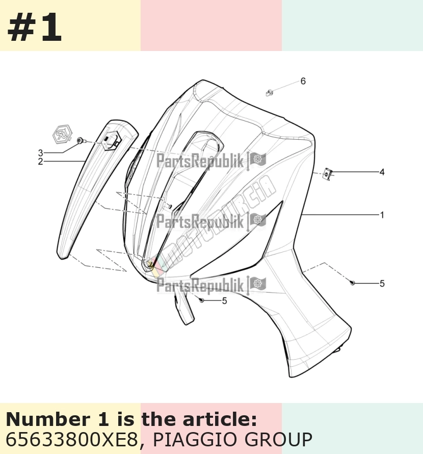 Frontschild, grau, Suffix: XE8_grau matt 785/A