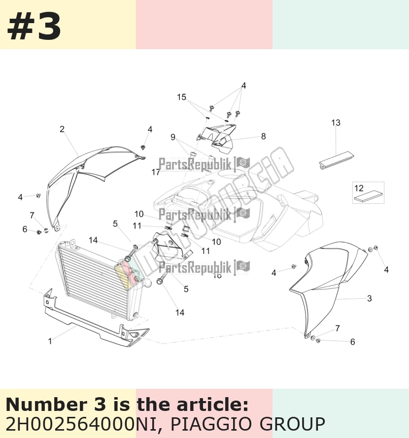 Verkleidung, mit Dekor links, schwarz, Suffix: NI_schwarz matt meteor 80/B