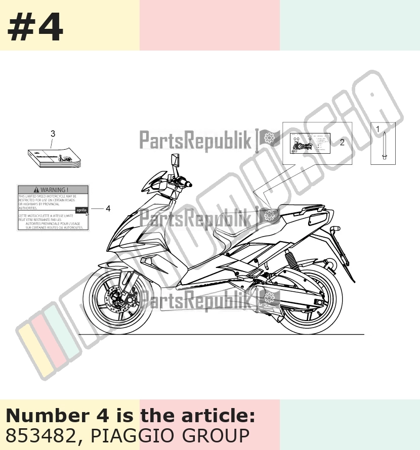 Aufkleber, Motiv: Limited speed motorc.