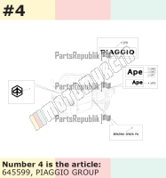 Schriftzug, Motiv: Ape