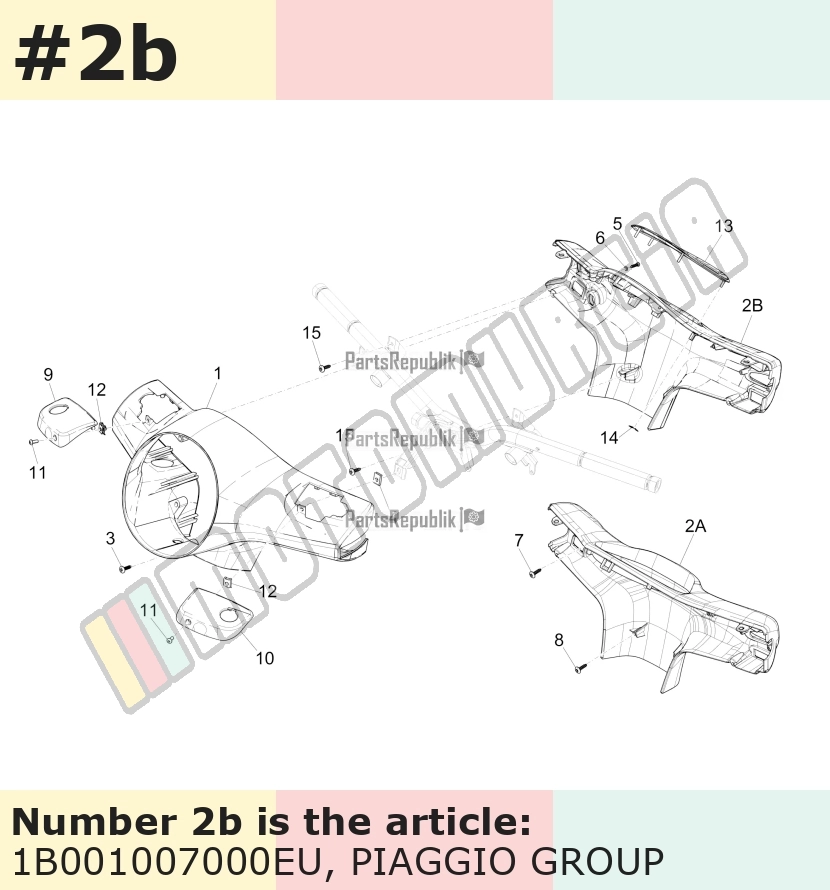 Handlebar Fairing, rear, silver, Suffix: EU_grey pulsar 711/B