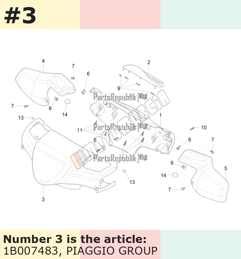 Handlebar Fairing, front, primed, (ITA)