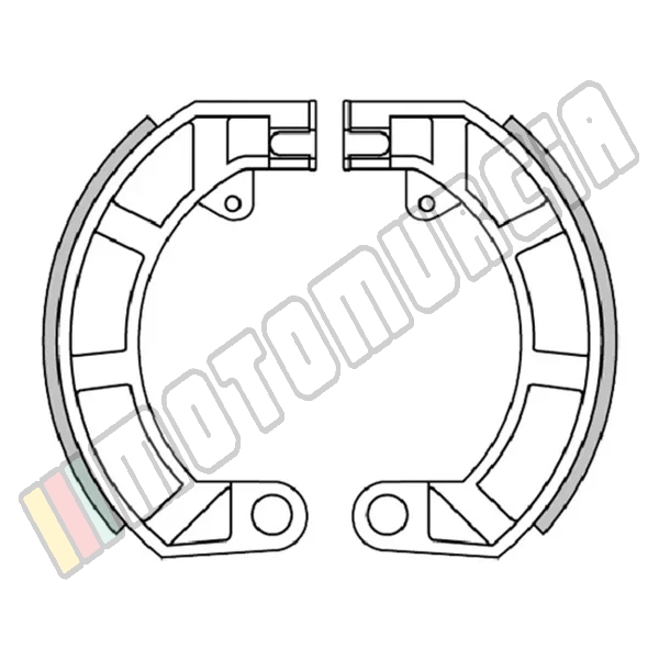 Brake pads set without spring 110x23,
