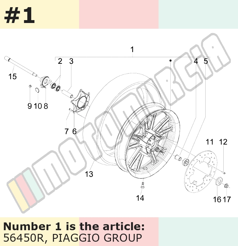 Rim Front Front completo, nero