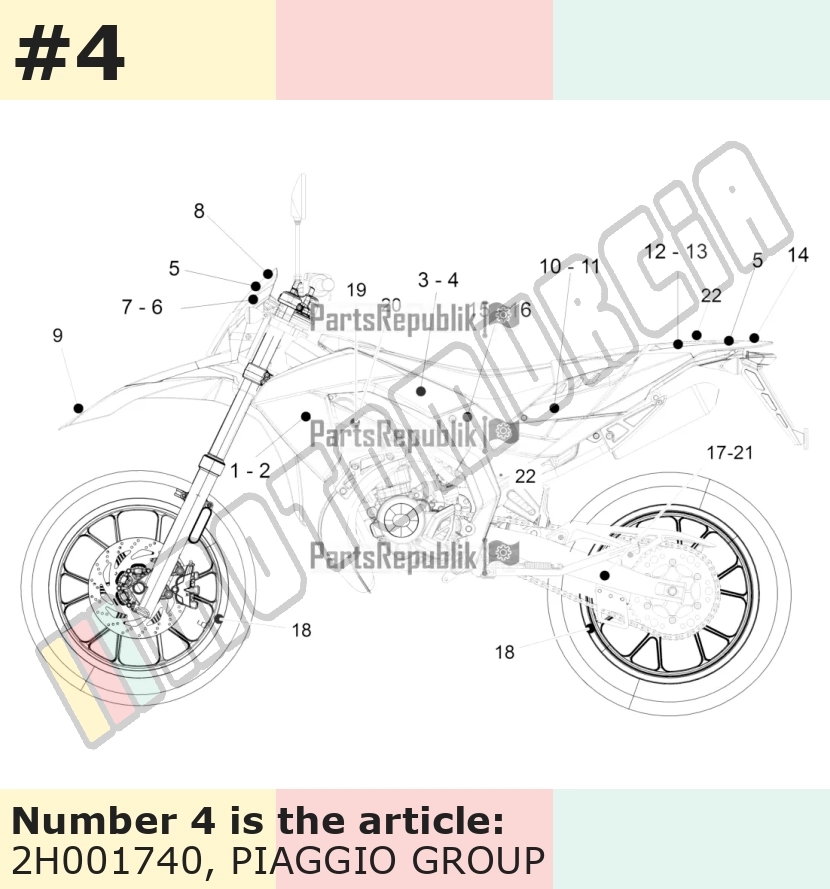 Dekor, Motiv: Aprilia, links