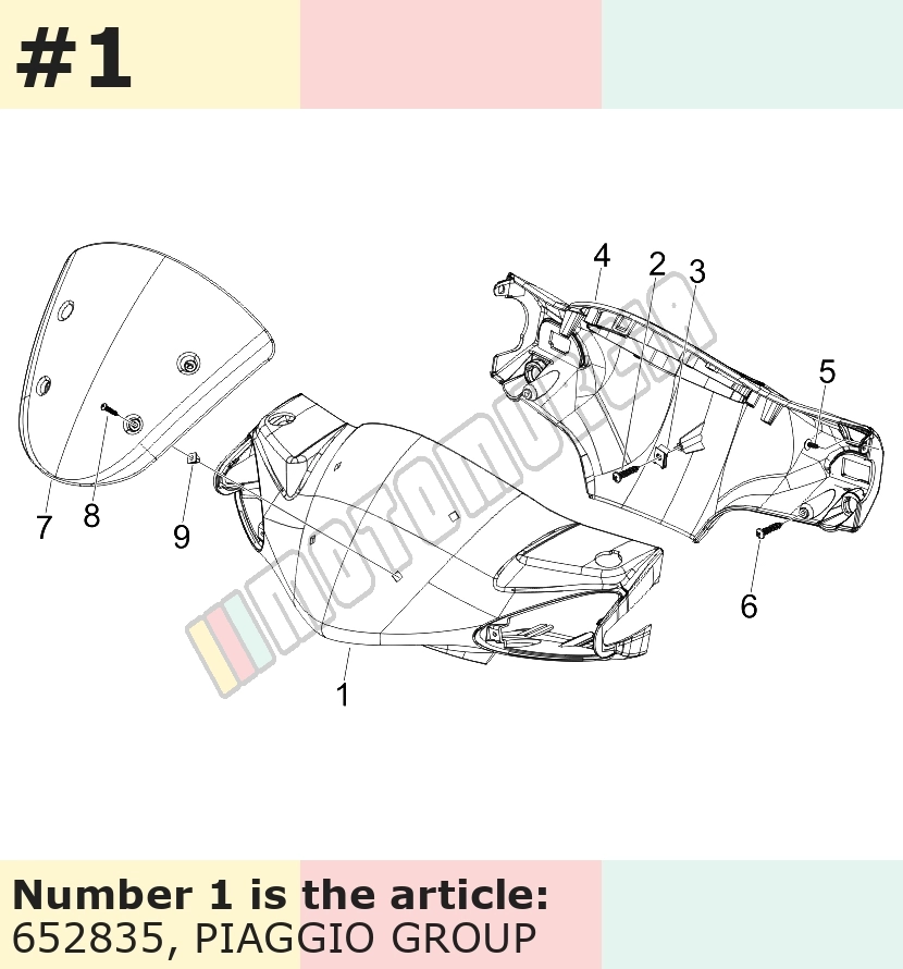 Handlebar Fairing, front