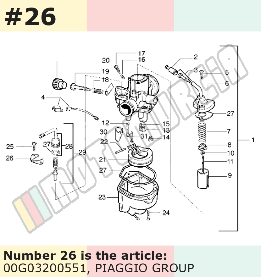 Locking Ring for carburettor cable