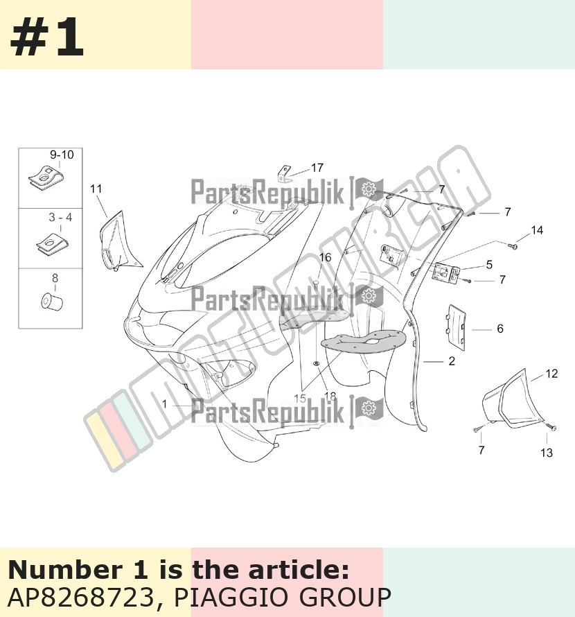 Face avant, avec autocollant gris