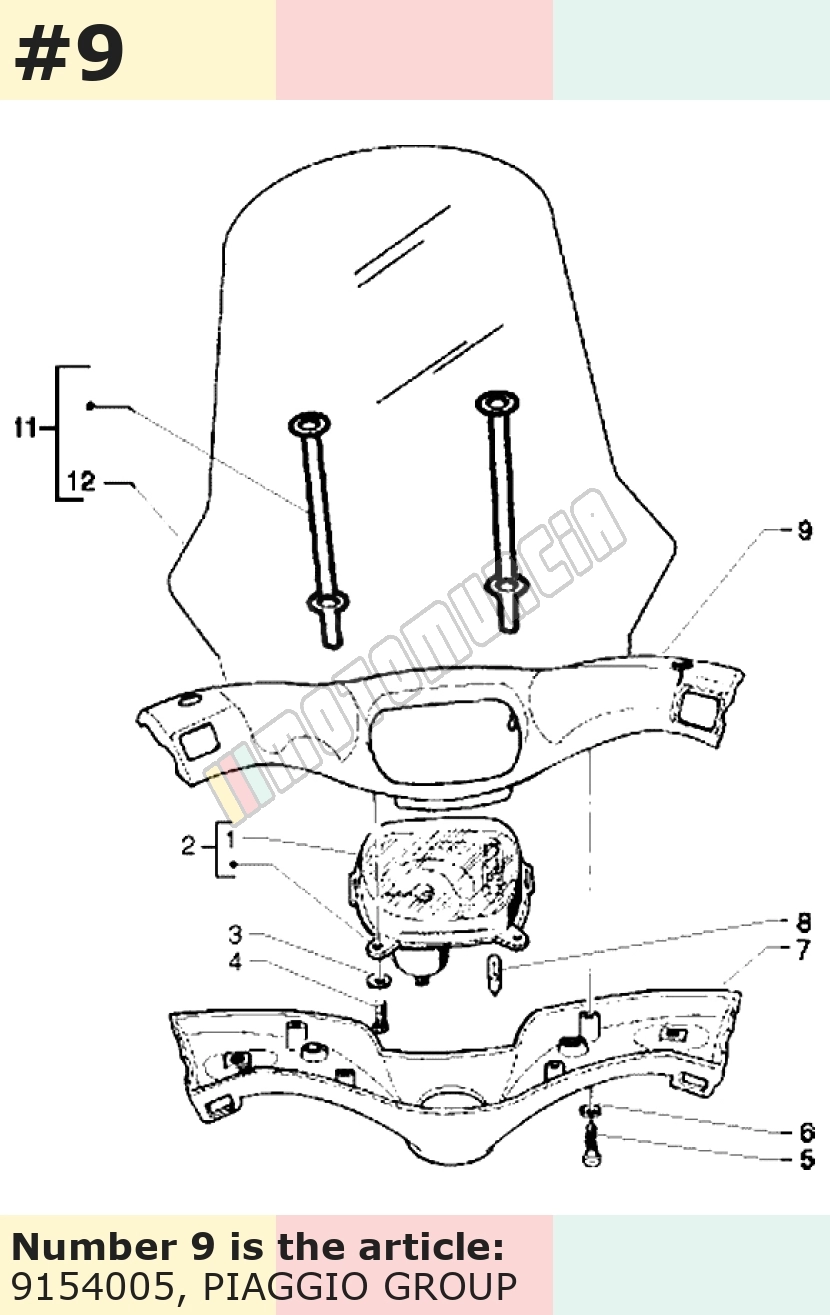Handlebar Fairing, top, primed