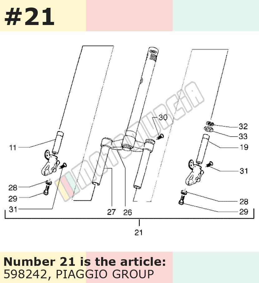 Fork Sebac, Gilera Runner 1 125/180/200