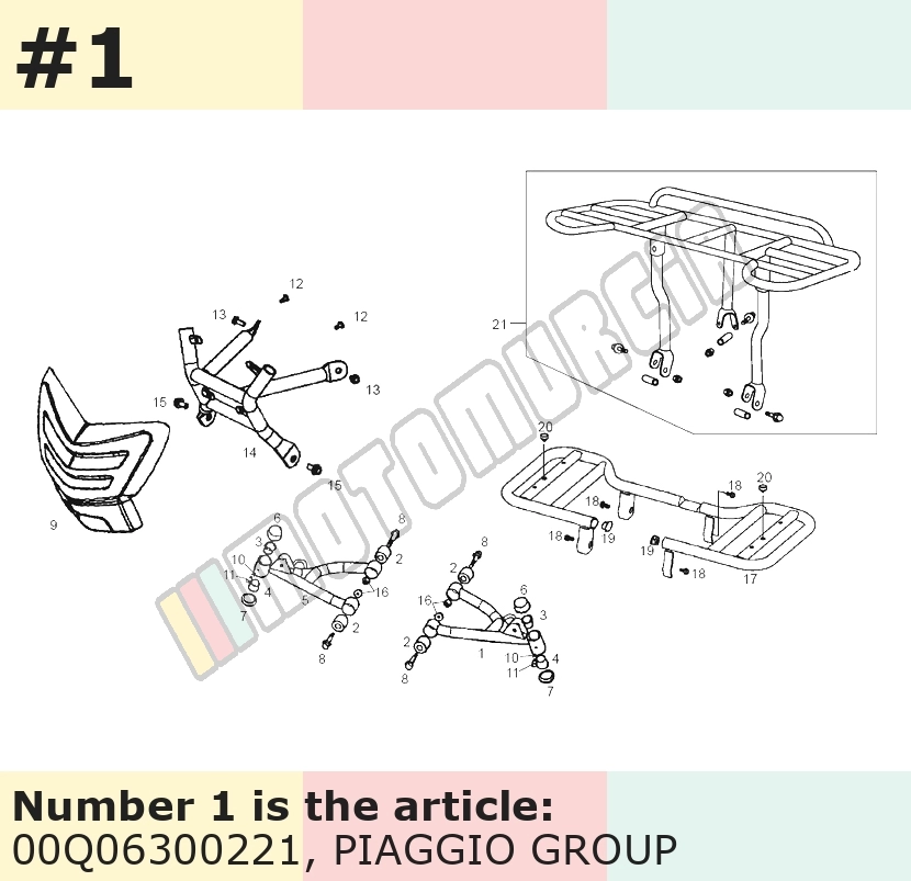 Schwingarm links