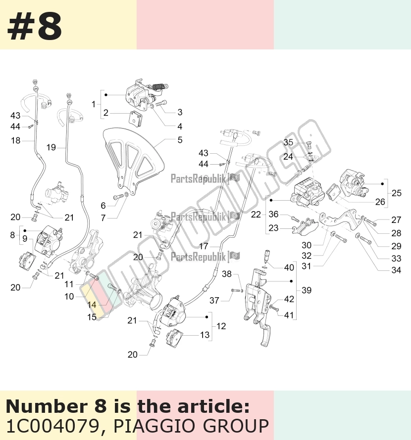 Brake Caliper Heng Tong, front, right