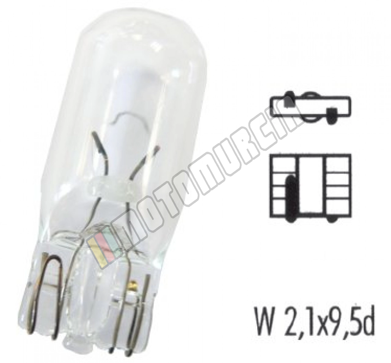 Bulb, 12V, 5W, W2,1x9,5d