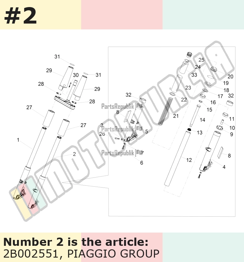 Fork Stanchion left