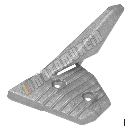 Fußrastenabdeckung, links, silber
