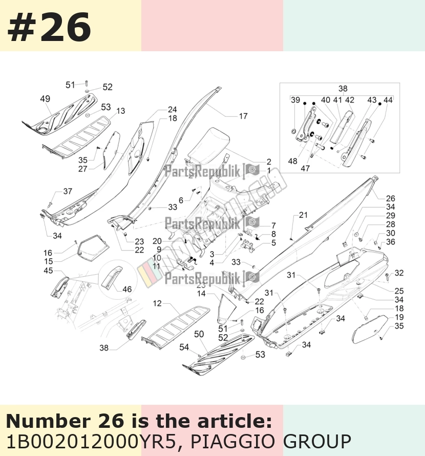 Verkleidung, links, rot, Suffix: YR5_red must / vignola / 880/A