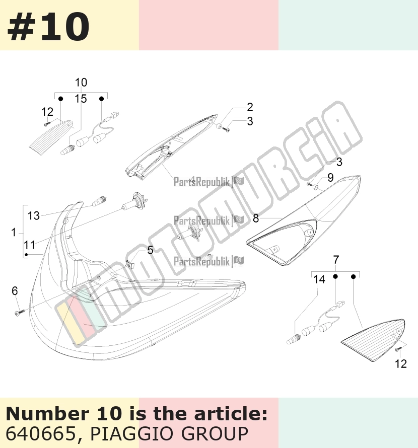 Indicator front, right