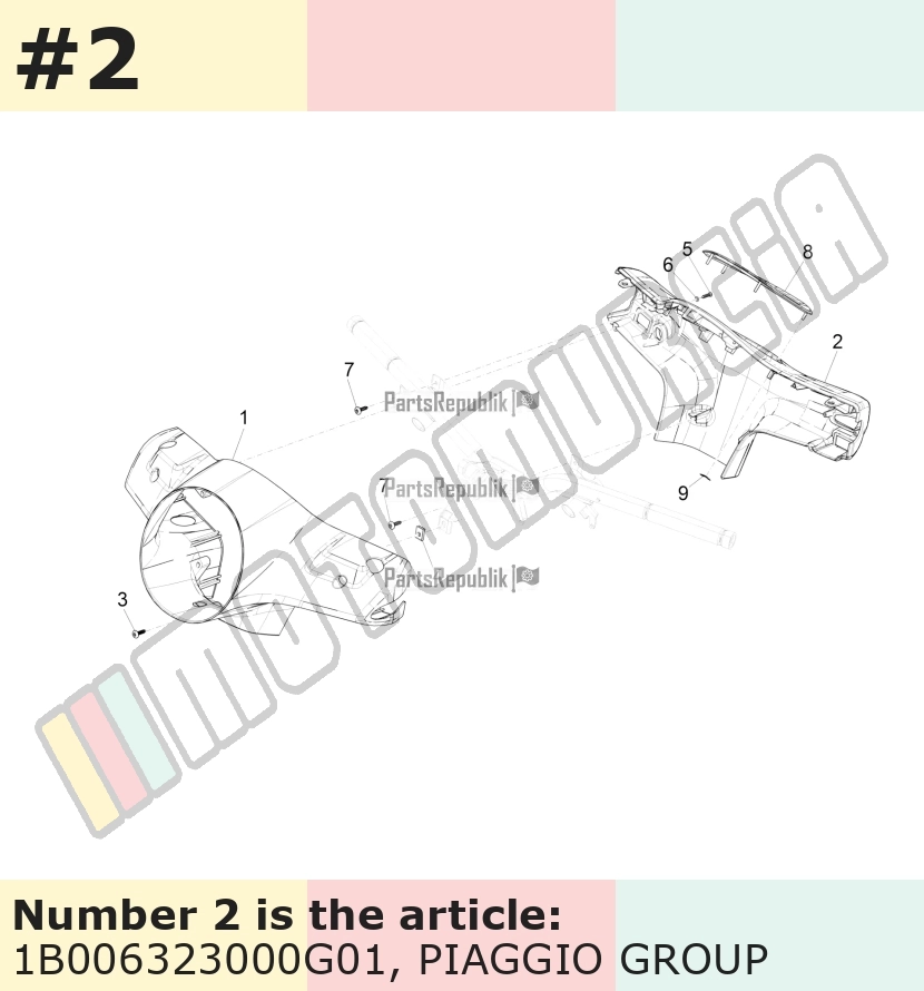 Lenkerverkleidung, hinten, grau, Suffix: G01_metallic grey lucido