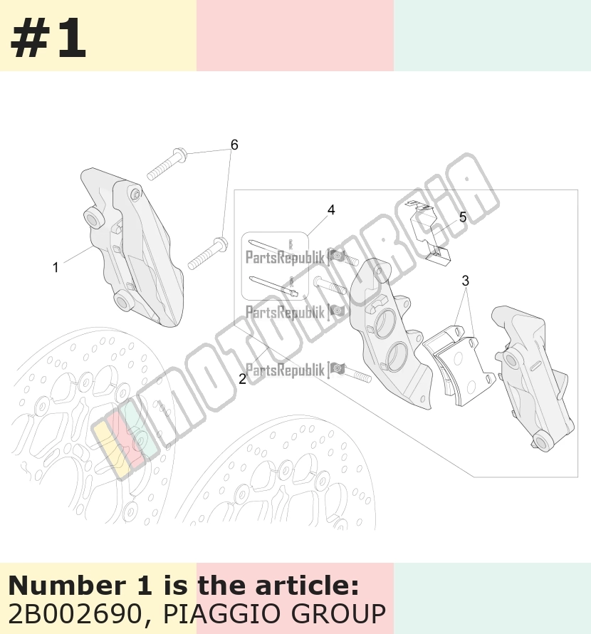 Brake Caliper front, right