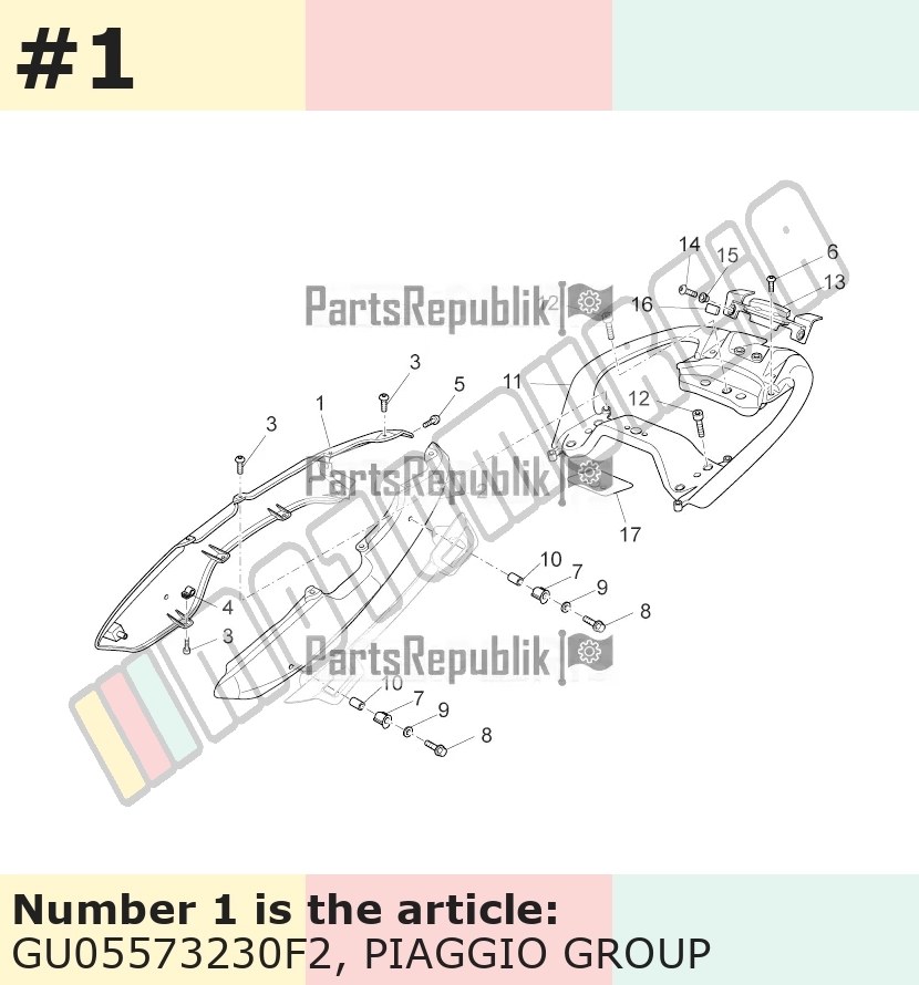 Carénage latéral, droit, argent, Suffixe et code couleur Piaggio: F2_argent excalibur 738/A
