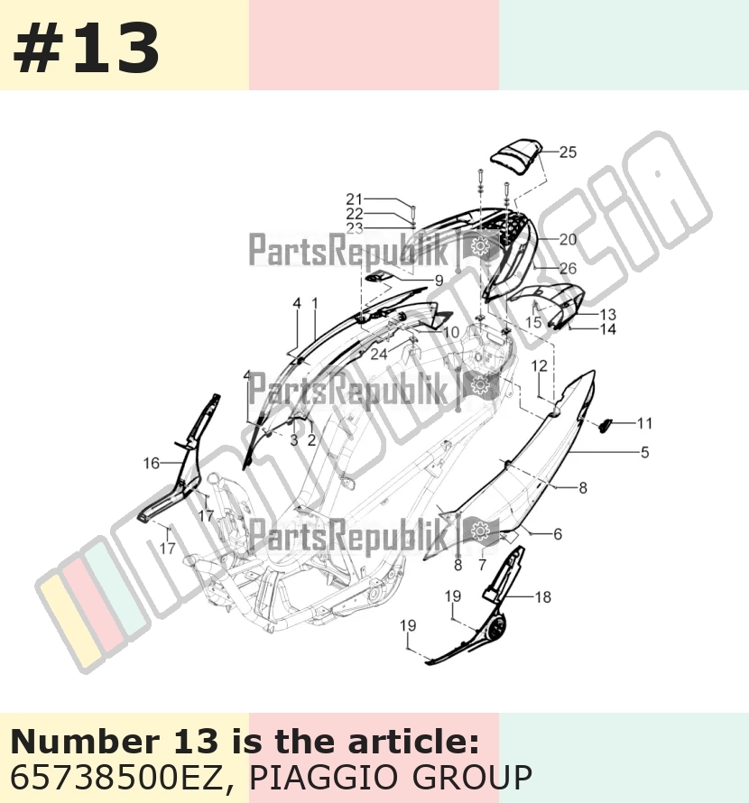 Abdeckung, grau, Suffix: EZ_grigio titanio 742/B