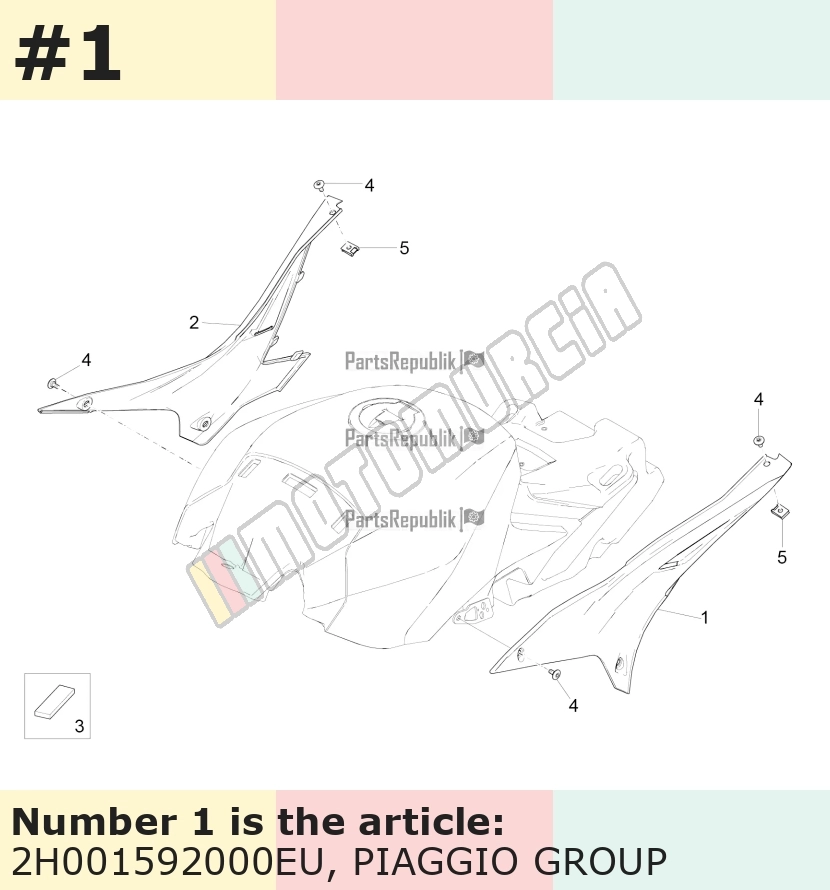 Verkleidung, mit Dekor links, grau, Suffix: EU_grigio pulsar 711/B
