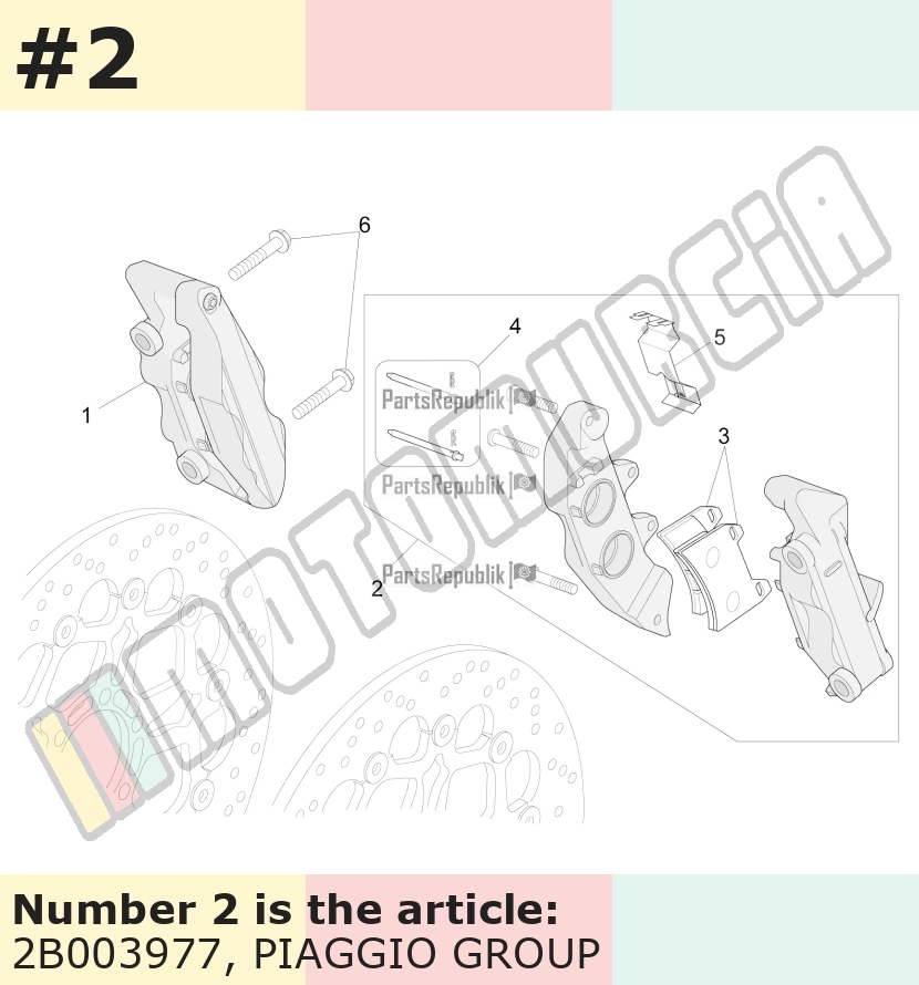 Brake Caliper front, left