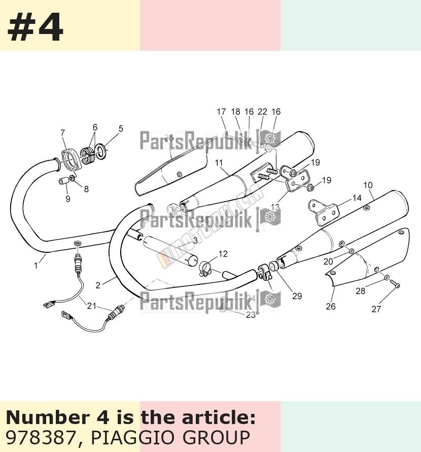 Auspuffschelle links