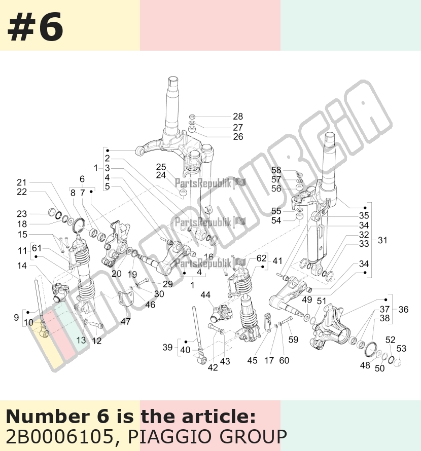 Bracket ABS version for shock absorber and brake caliper, right