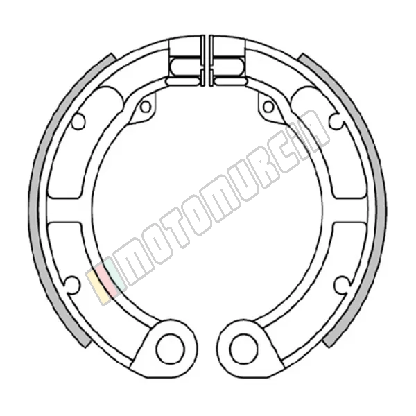 Bremsbeläge ohne Veer 125x20,