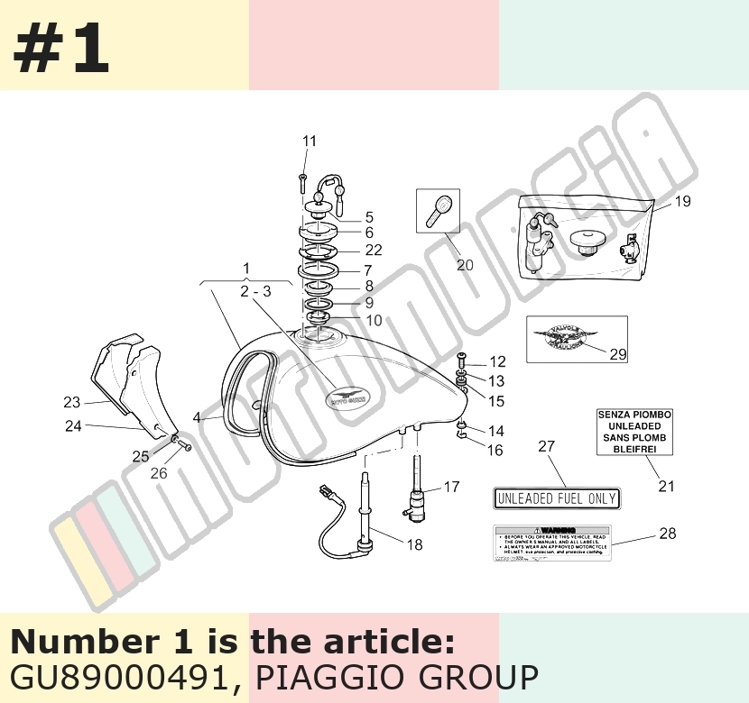 Tanque de combustível. Preto