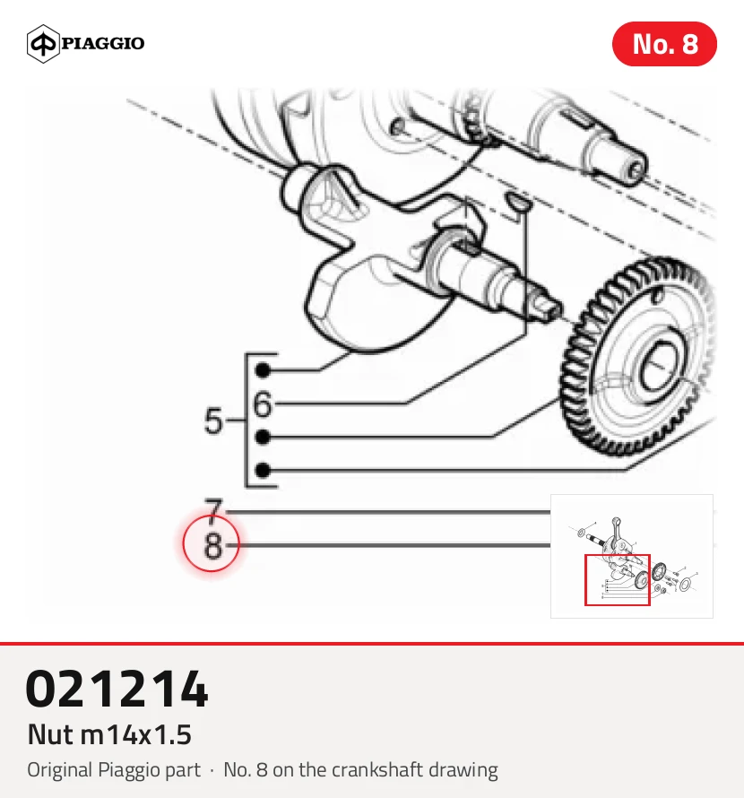 Tuerca m14x1.5
