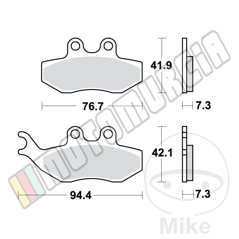Standardbremsbeläge Roller TRW Altn 7320211