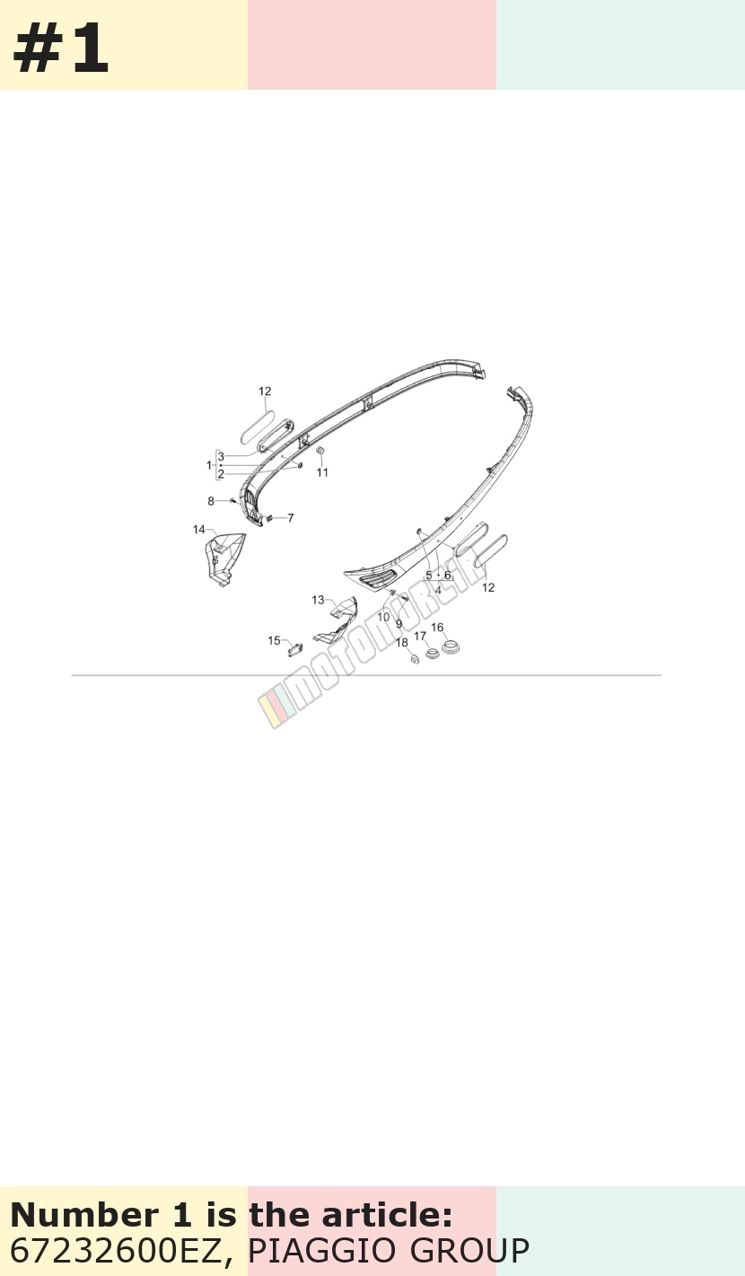 Carénage latéral, droit, gris, Suffixe et code couleur Piaggio: EZ_gris titane 742/B
