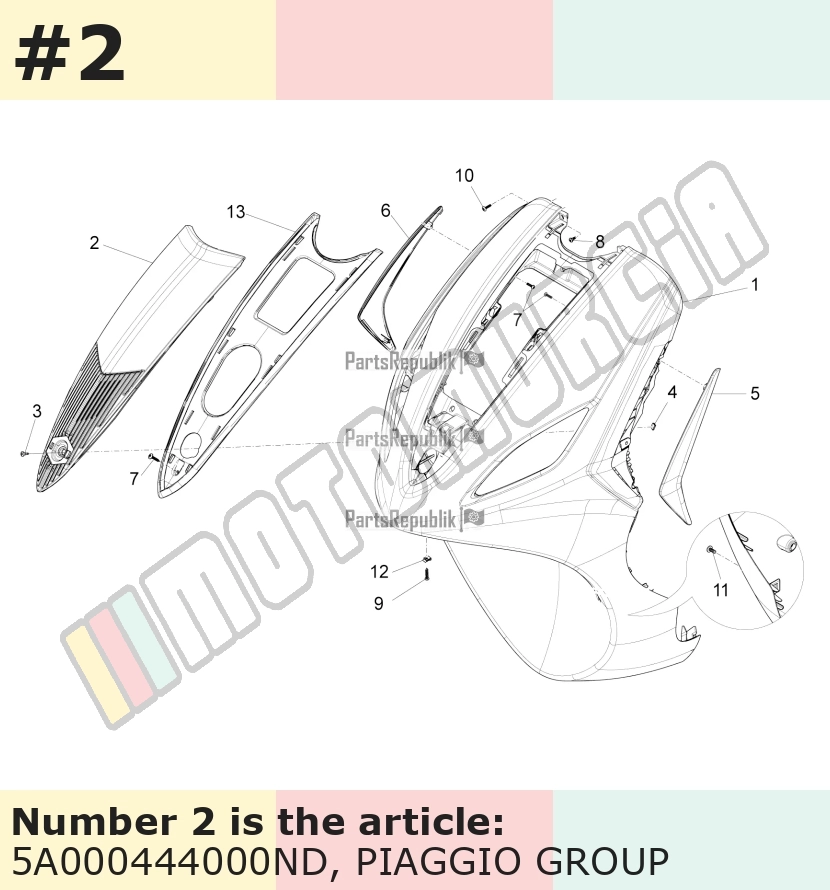 Cascade, noir, Suffixe et code couleur Piaggio: ND_noir graphite 79/A